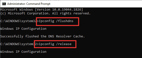 type the following commands one after the other