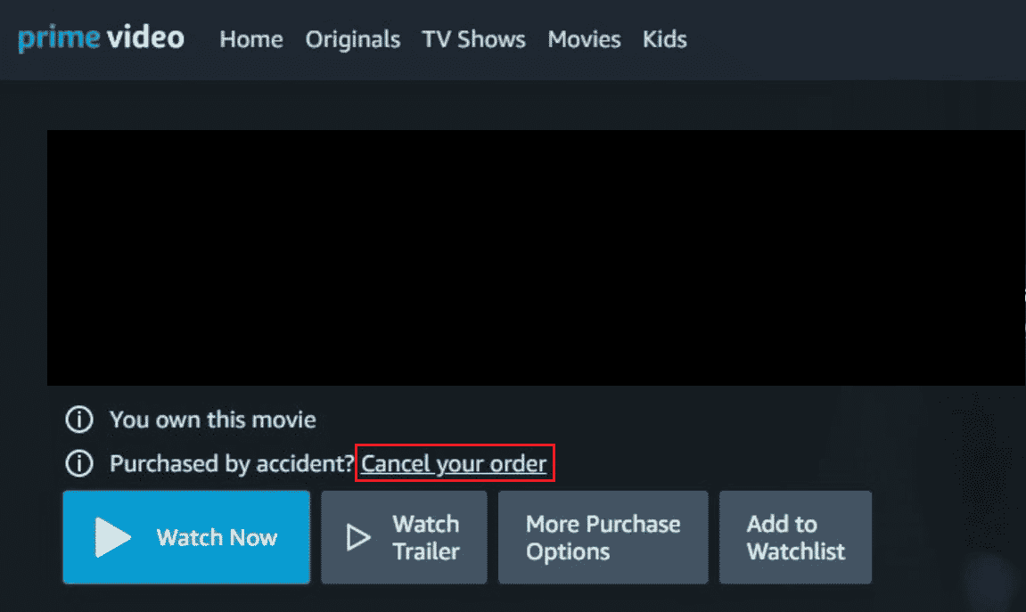 click on Cancel your order | How to Get Refund on Amazon
