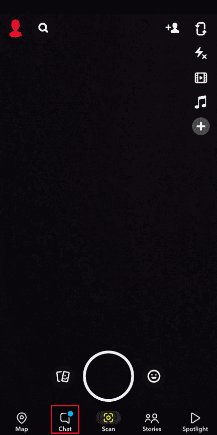 Tap on the Chat tab from the bottom bar