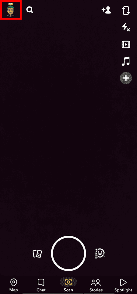 From the Snapchat home page, tap on the Profile icon | How to Tell If Someone Deleted Their Snapchat Account
