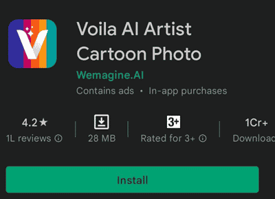 Voila AI Artist Cartoon Photo application | How to get cartoon filter on TikTok 
