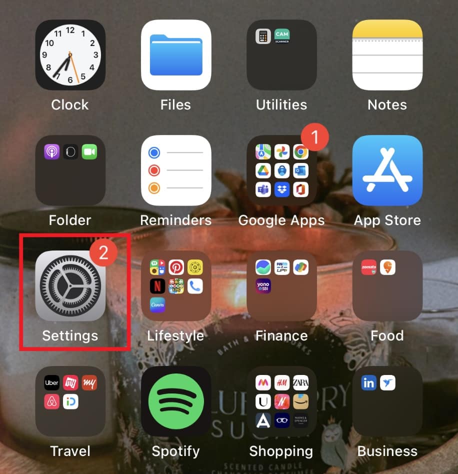 Open Settings