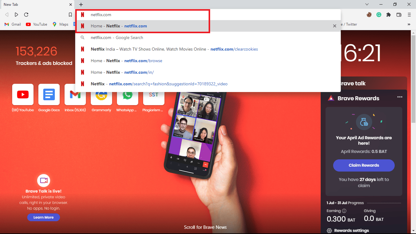 In the search bar type Netflix.com. How to Delete Netflix Cookies on Android