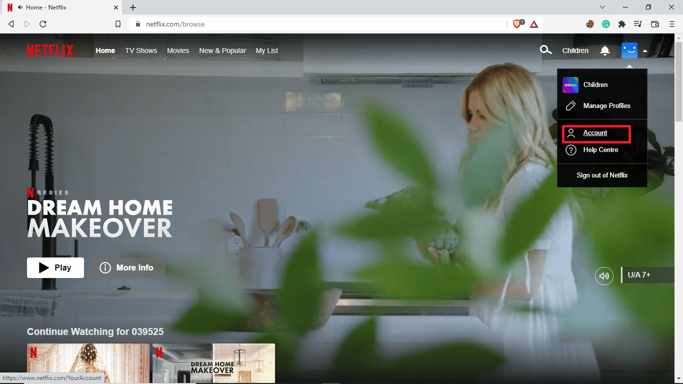 click on account. How to Delete Netflix Cookies on Android