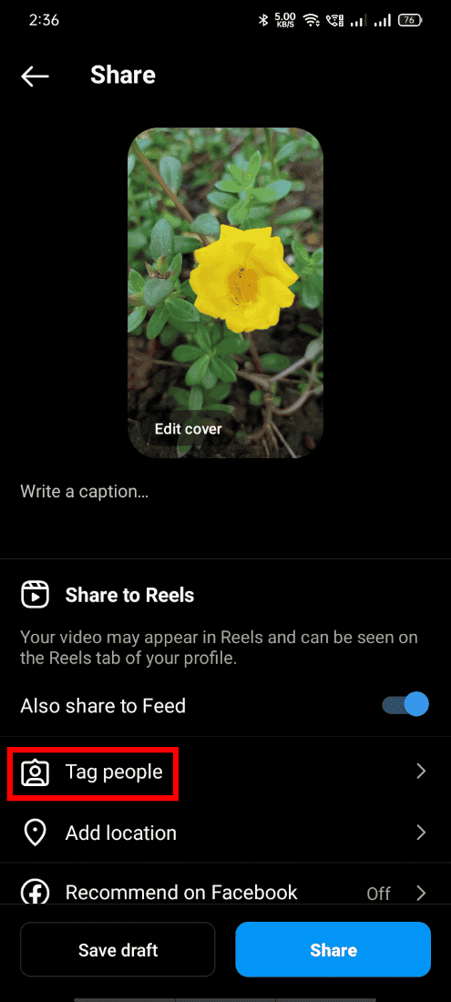 To tag people tap on Tag People | How to Create Instagram Reels like a Pro