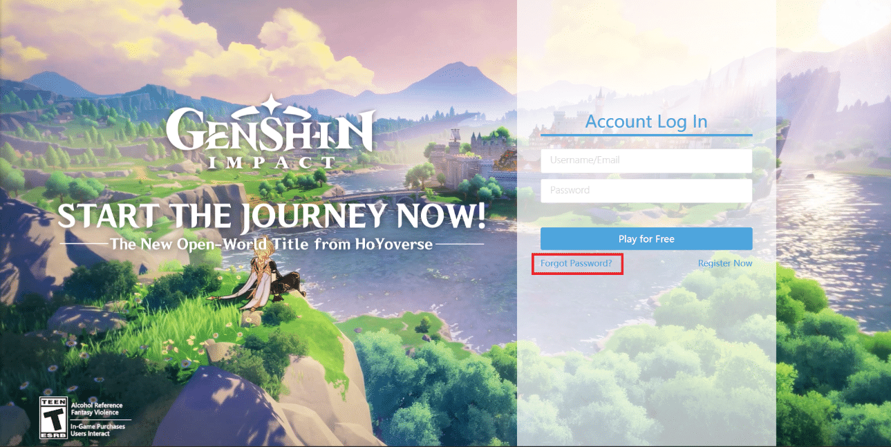 Click on Forgot Password. 9 Ways to Fix Genshin Impact Login Error