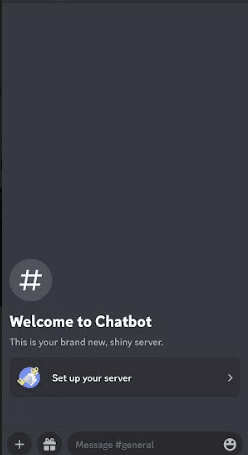 Tap on chatbot where you are sending the message