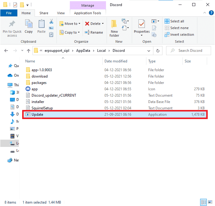 double click to run the Update application and wait for the process to be completed