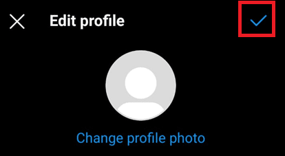 tap on the tick at the top right corner to save the changes