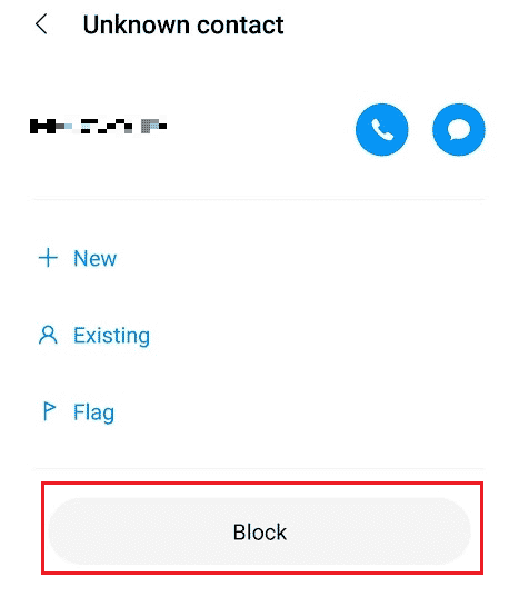 Tap on Block