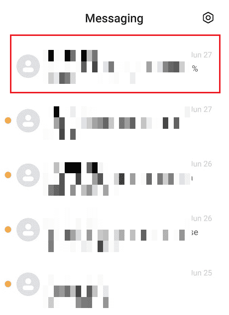 Tap to select the desired message from the list | How to Block Number from Calling and Texting on T-Mobile