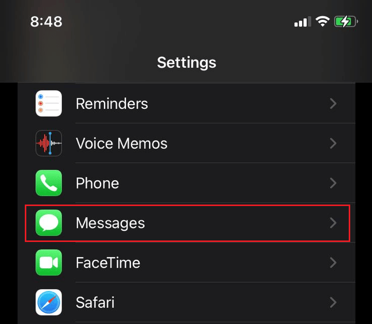 Go to Settings on your iPhone and then Messages