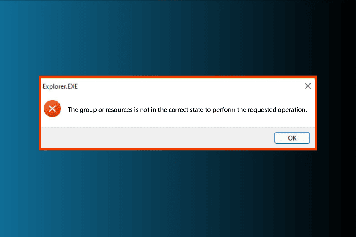 Fix The Group or Resource is Not in the Correct State to Perform the Requested Operation