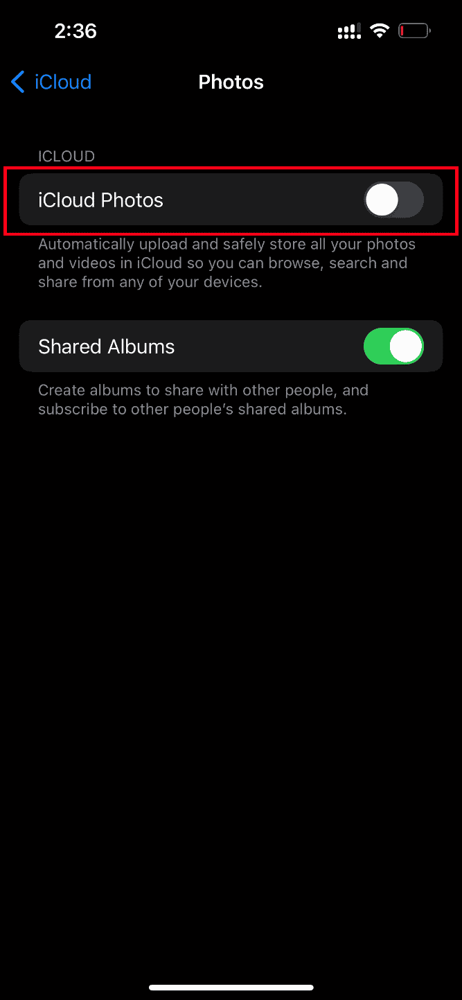 Toggle off iCloud Photos. Fix An Error Occurred While Loading a Higher Quality Version of this Photo on iPhone