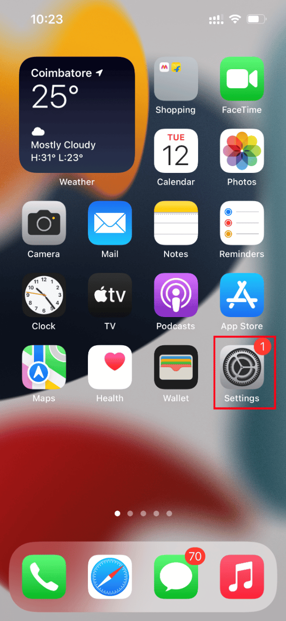Open Settings
