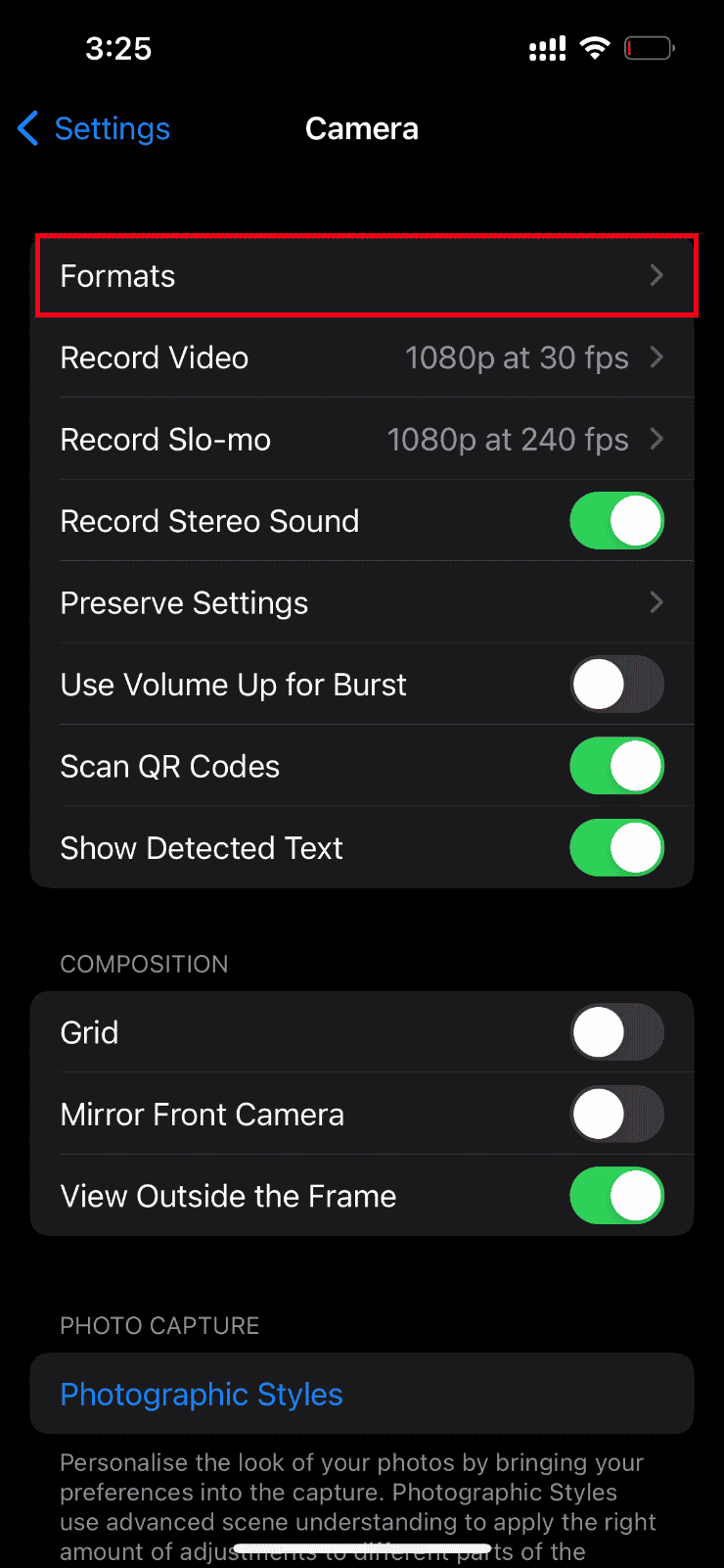 Tap Formats