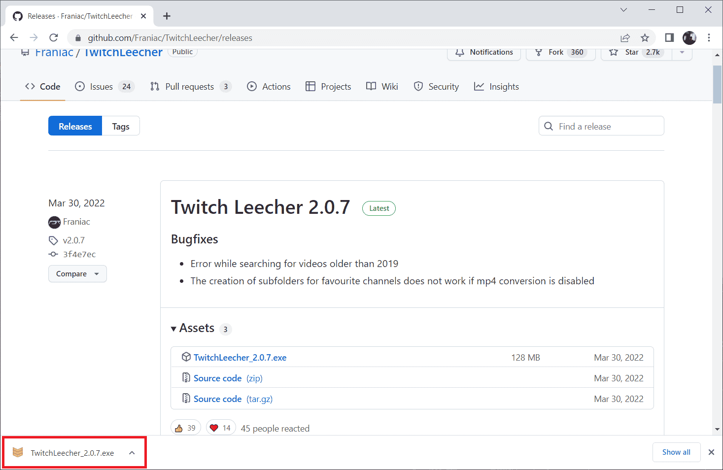 open the setup file Fix Twitch Leecher Download Error