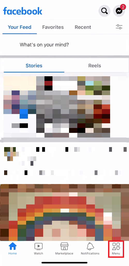 Tap on the Menu option from the bottom bar