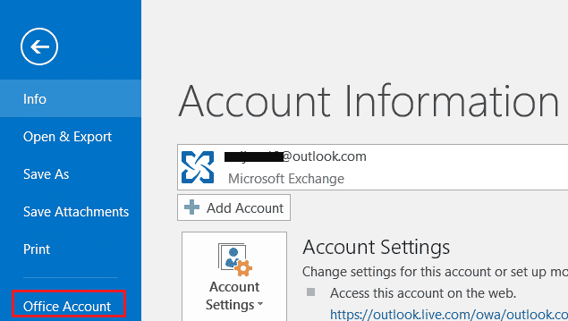 office account