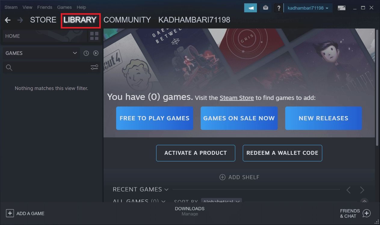 Go to Library. Fix GTA 5 Crashing on Startup in Windows 10