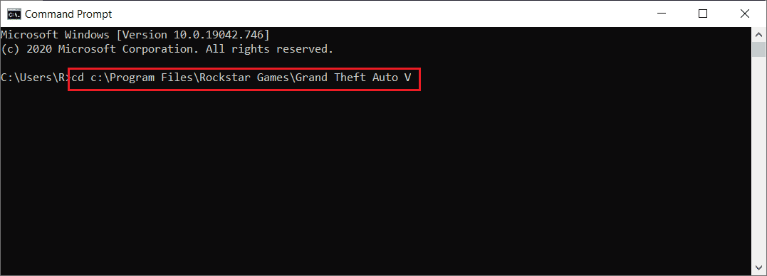 Execute the command. Fix GTA 5 Crashing on Startup in Windows 10