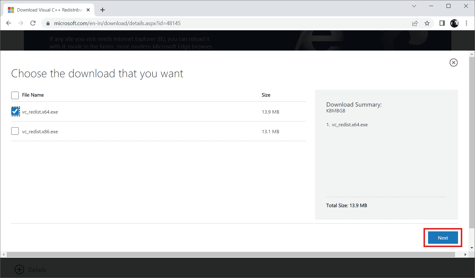 Select Next to download the relevant installation file. Fix GTA 5 Crashing on Startup in Windows 10