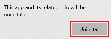 Confirm the prompt