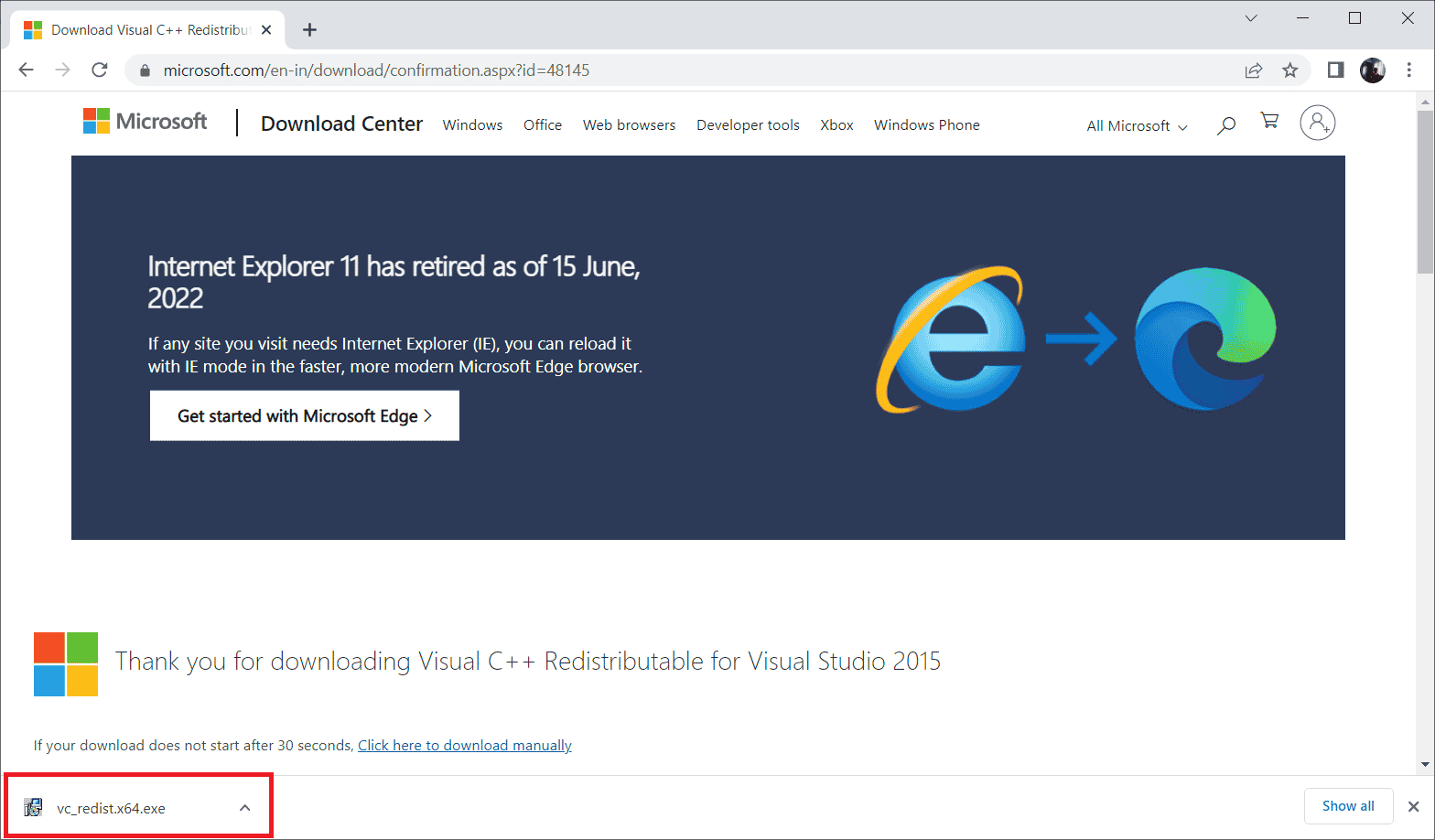 Launch the setup file