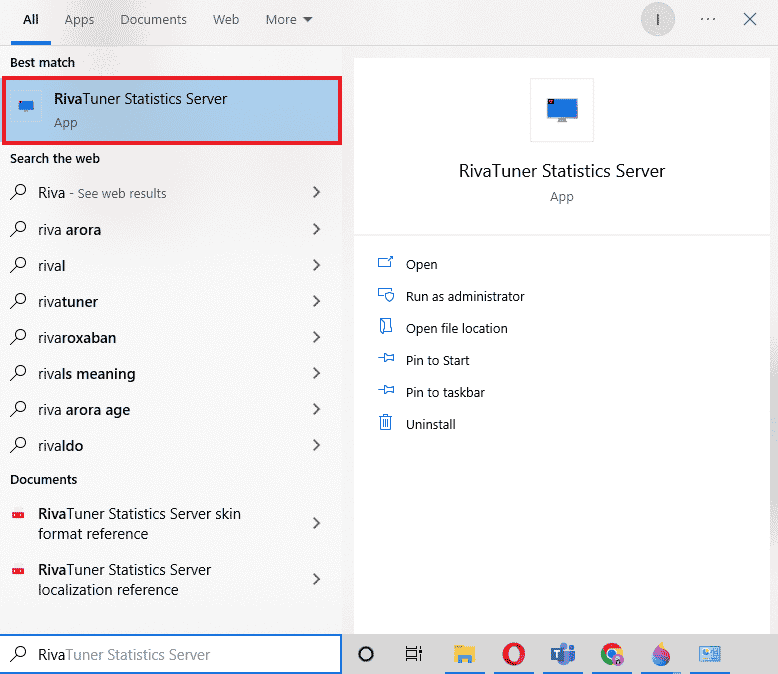 Open RivaTuner Statistics Server