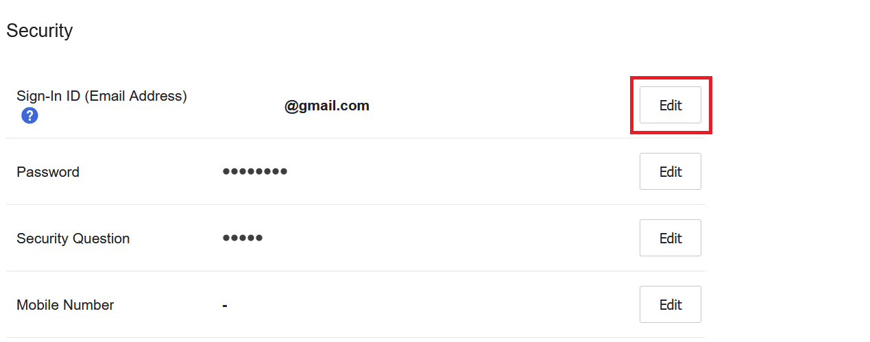 Click on Edit adjacent to Sign-in ID | How Can You Change Your Email on PS4