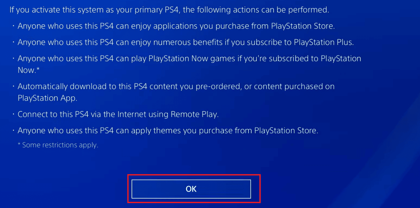 Select OK