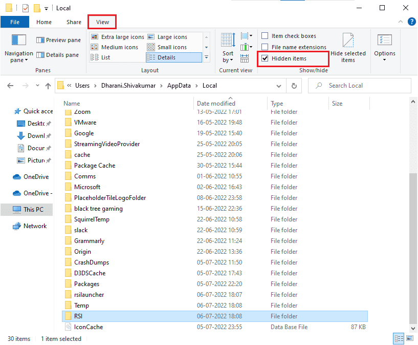 Make sure you check the Hidden items box in the View tab to view the AppData folder.