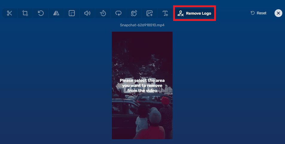 Click on the Remove Logo option