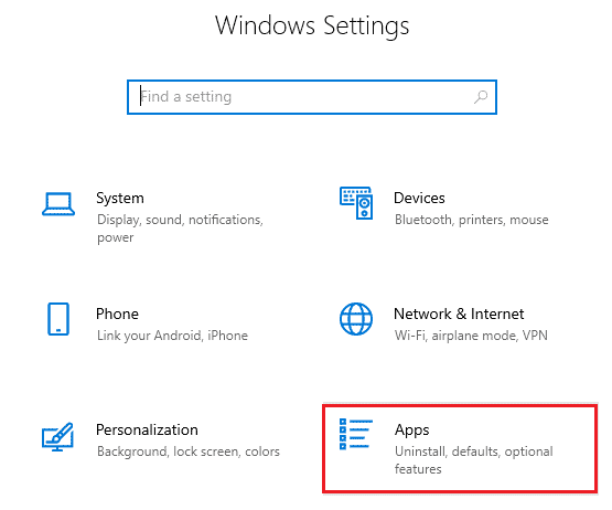 Now, click on Apps | Fix Microsoft Teams Crashing on Windows 10