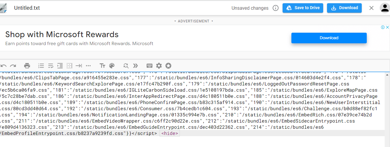 Paste the text by pressing Ctrl and V keys in the Text Editor