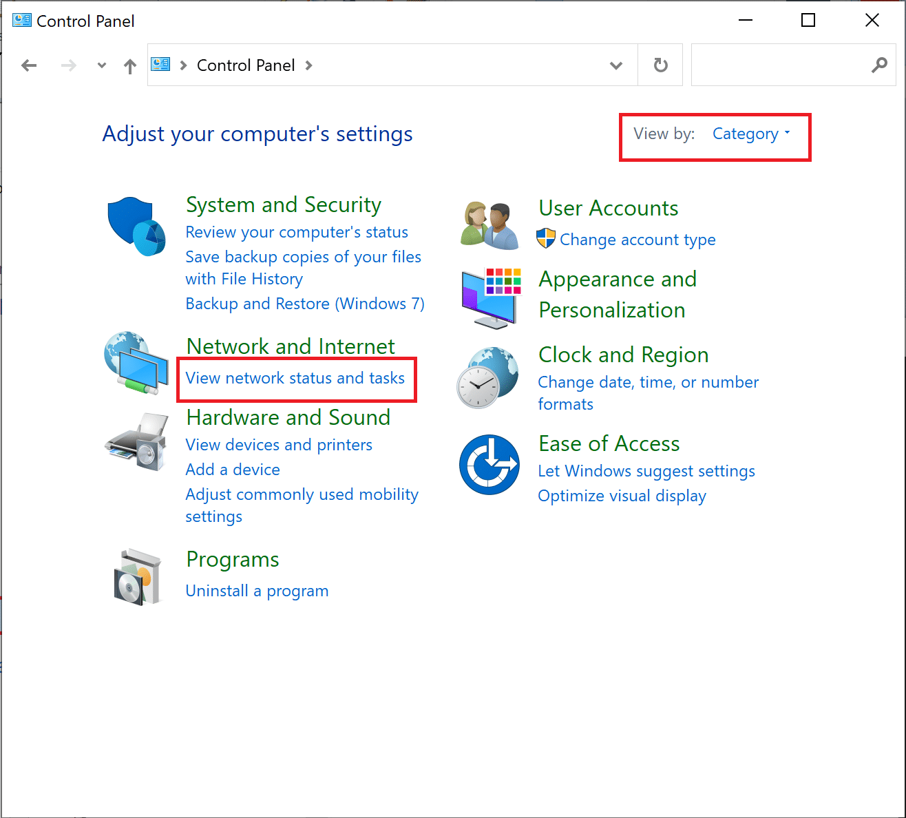 click on View network status and tasks. How to Perform Netflix Proxy Detected Fix