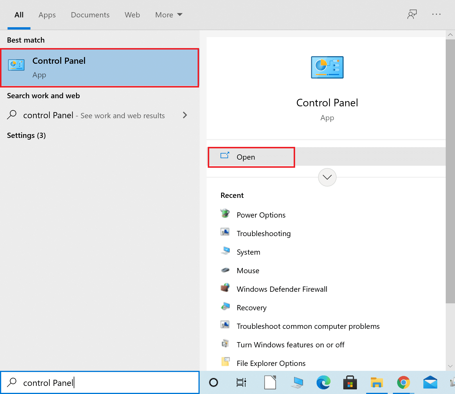 open Control Panel. Fix Netflix Error F7111-5033
