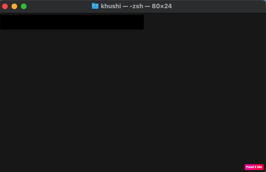 terminal screen