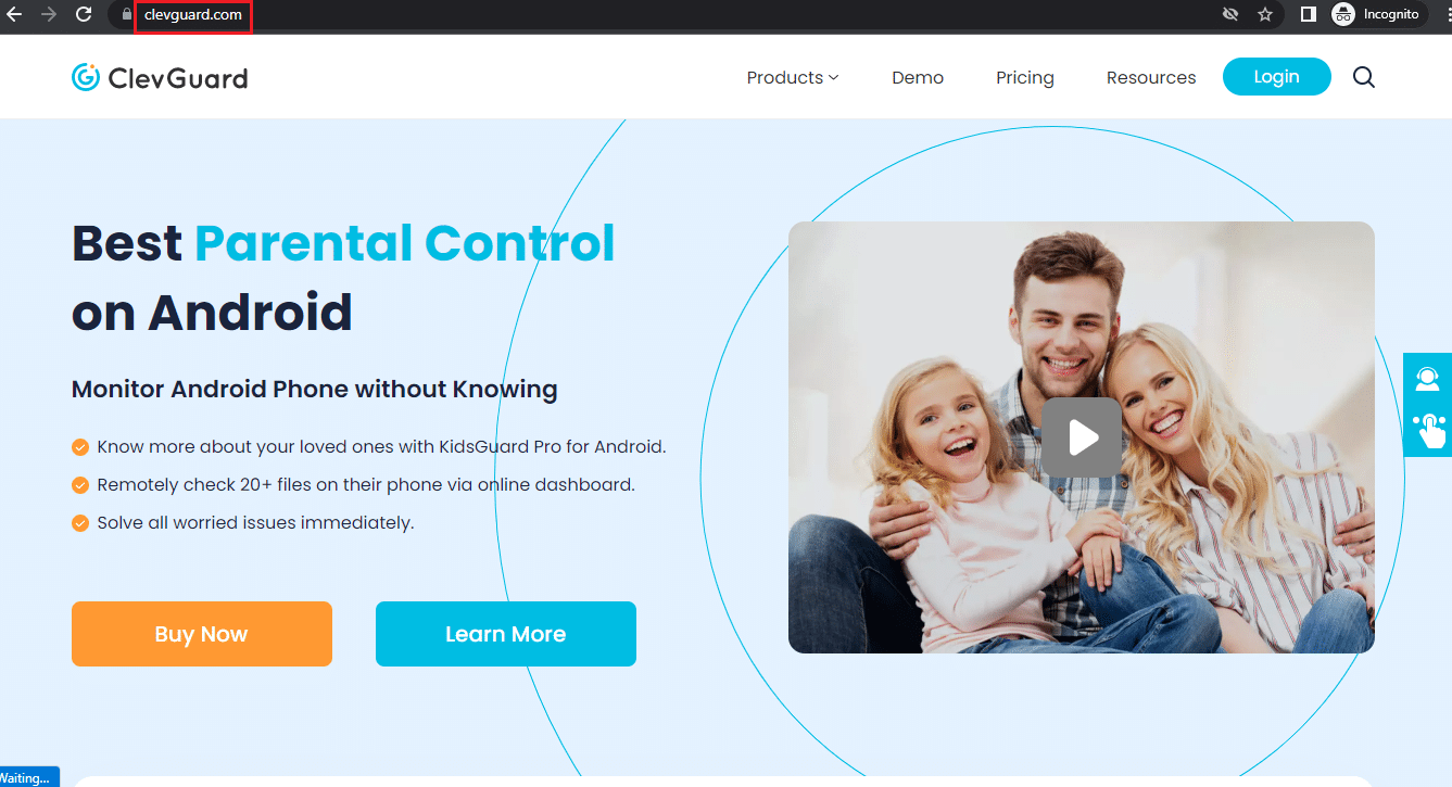 ClevGuard official webpage