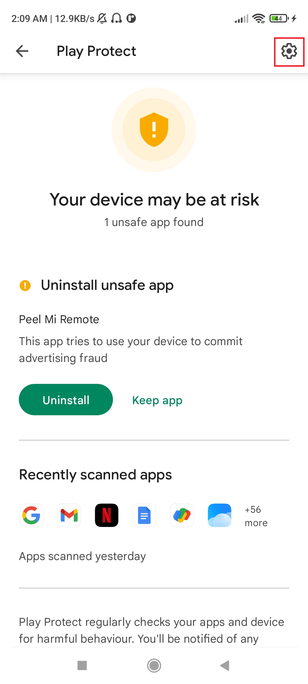 Gear button on Play Store | How to Read Text Messages from Another Phone without Them Knowing for Free
