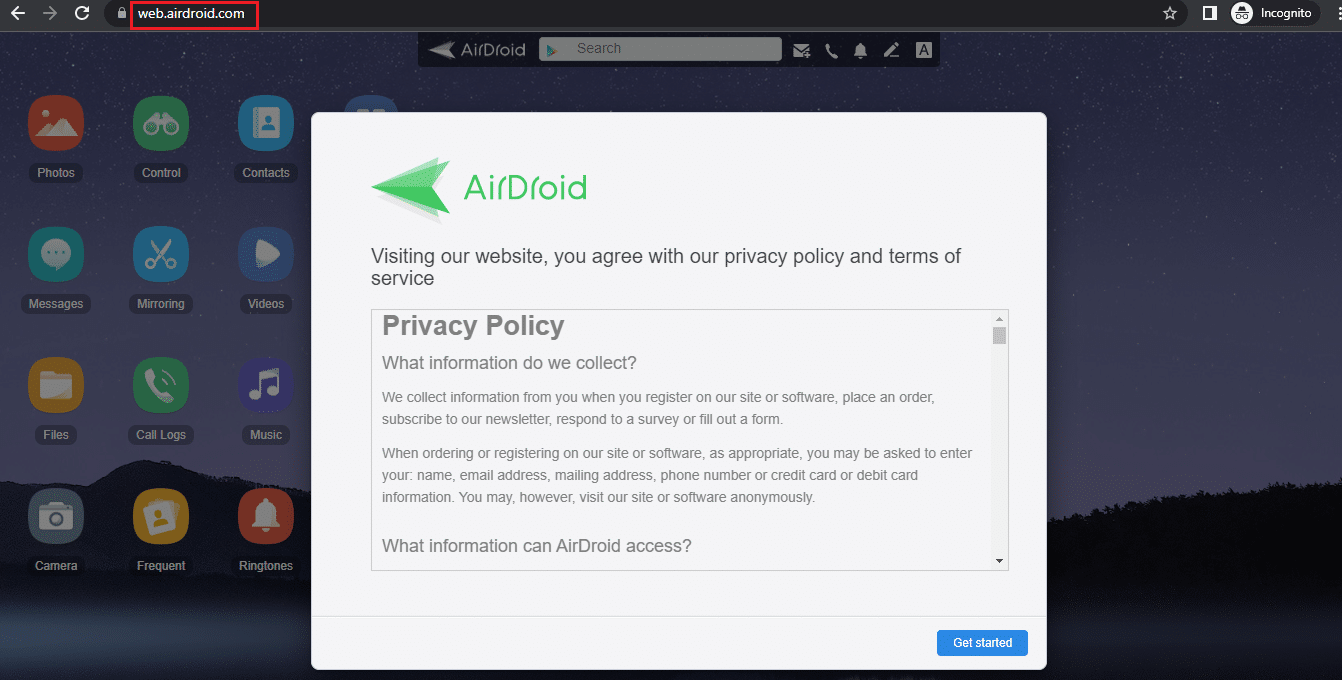 AirDroid official webpage | How to Read Text Messages from Another Phone without Them Knowing for Free