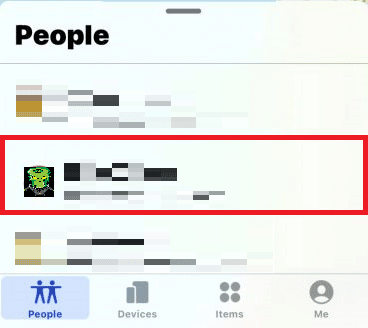 Tap on the desired location