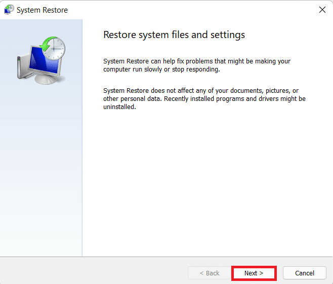 System restore wizard. Fix Nexus Mod Manager Not Opening