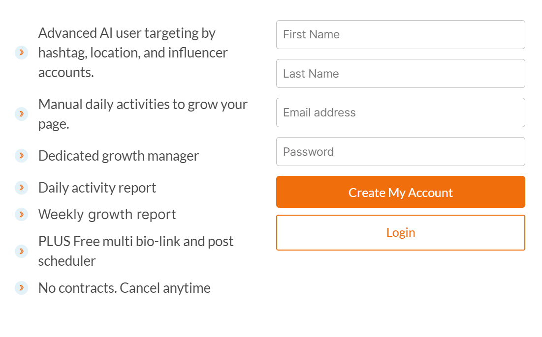 AiGrow Sign Up page | How to See Unsent Messages on Instagram