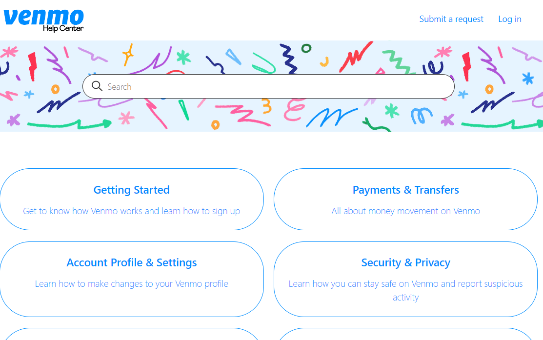 Venmo Help Center page | How to Unfreeze Venmo Account