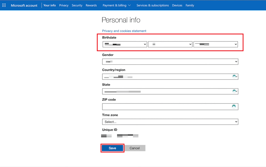 Birthdate - Save Xbox one age | How Do I Change My Xbox One Account from Child to Parent