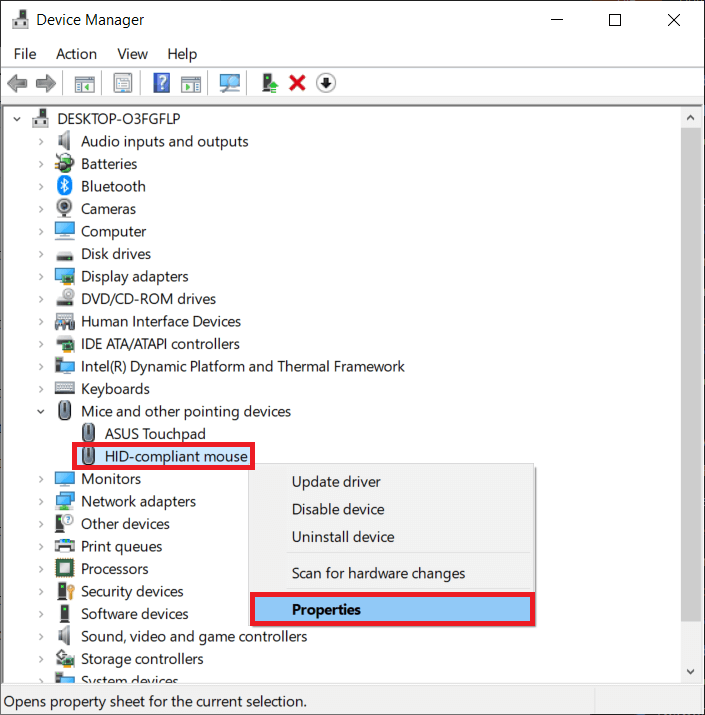 select Properties. How to Perform Reverse Scrolling on Windows 10