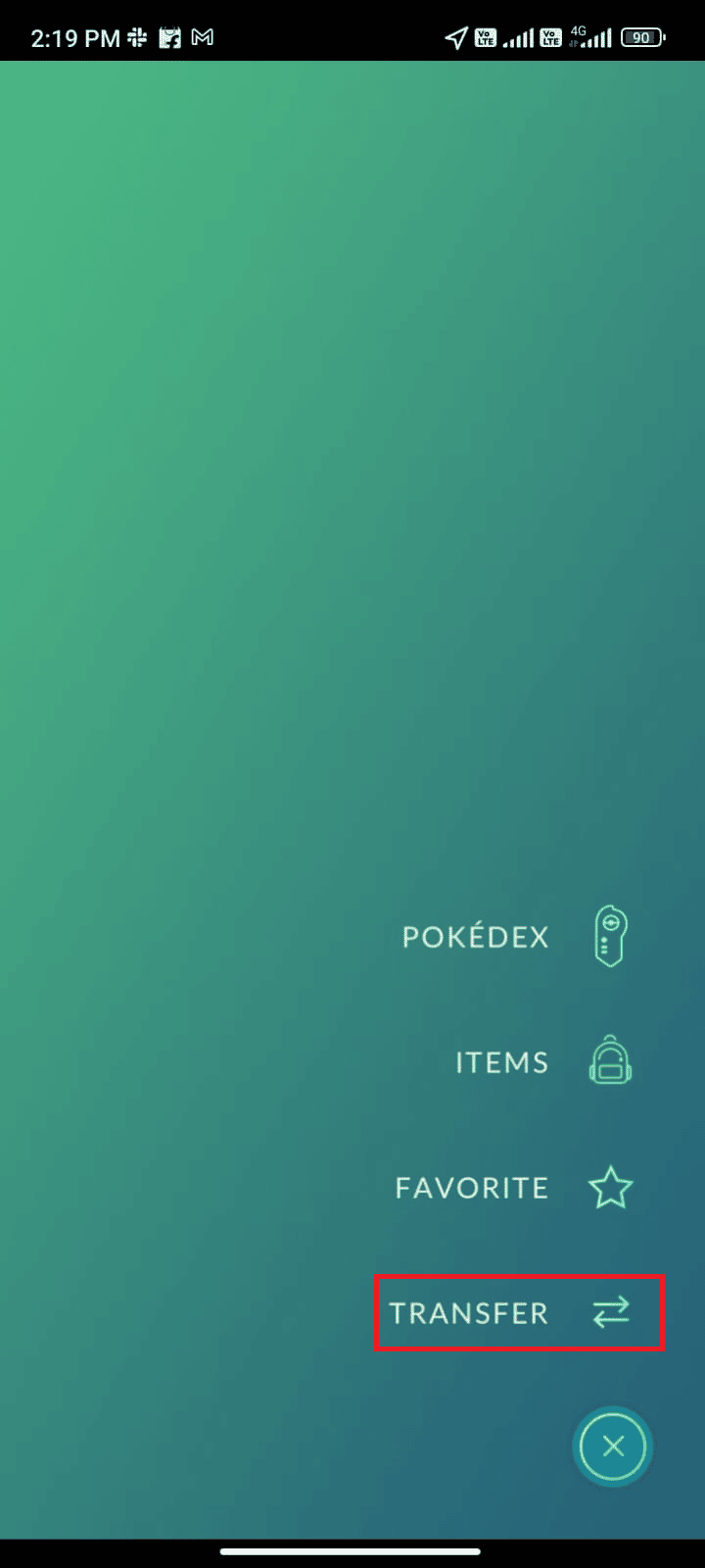 tap the TRANSFER option. Fix Pokémon Go Error 26
