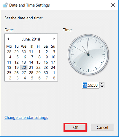 Adjust Date and Time Settings