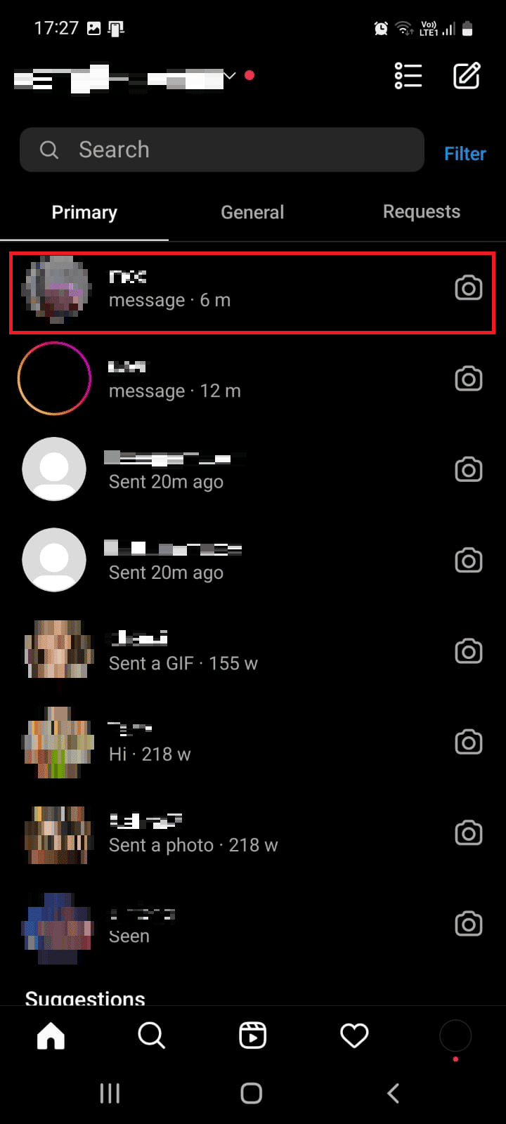 tap and hold the desired message you want to mark as unread